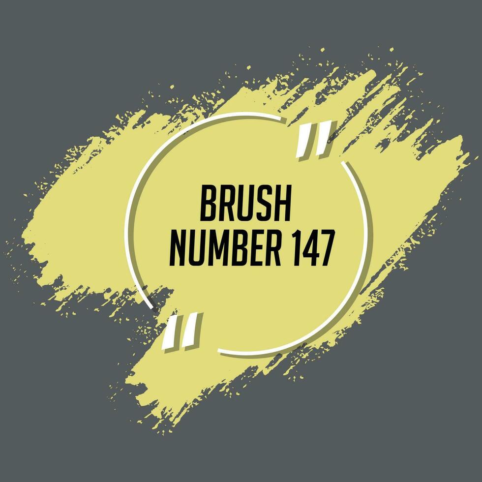 Yellow color grunge brush stroke background vector