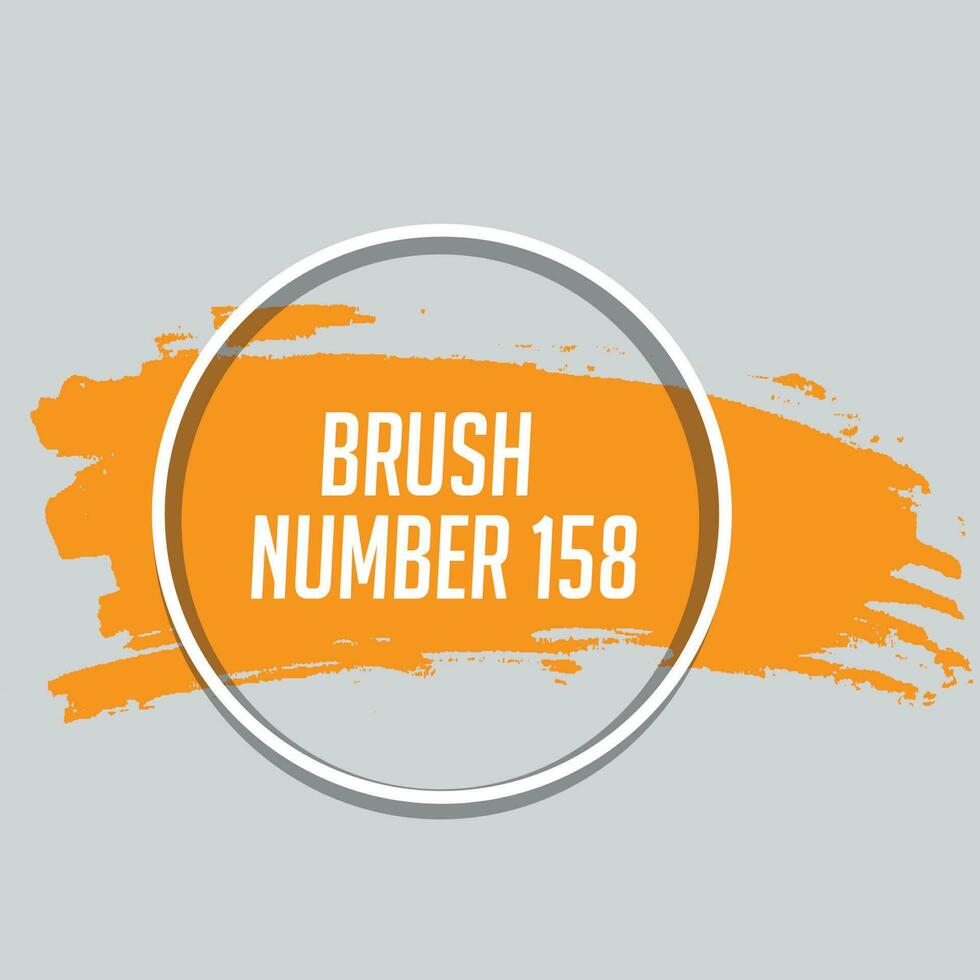 Modern Grunge orange color Brushstroke vector