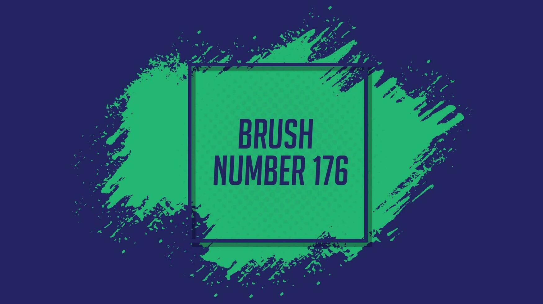Grunge brush stroke green color banner template vector