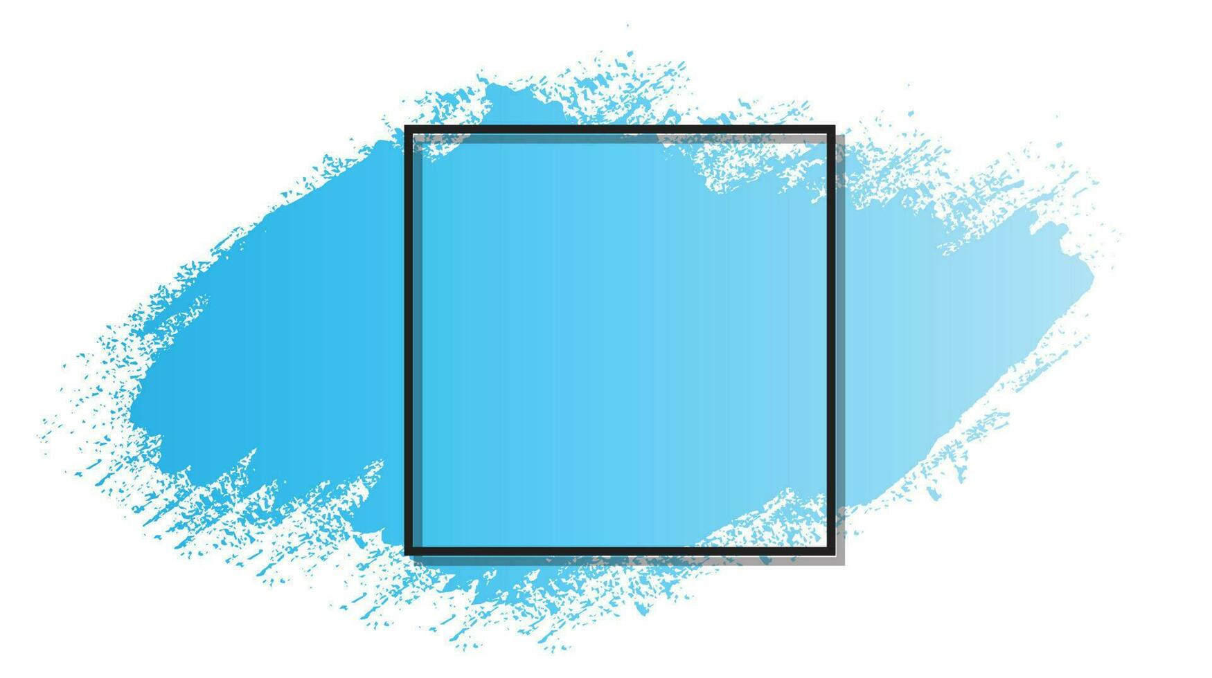 Gradient blue color brush background vector