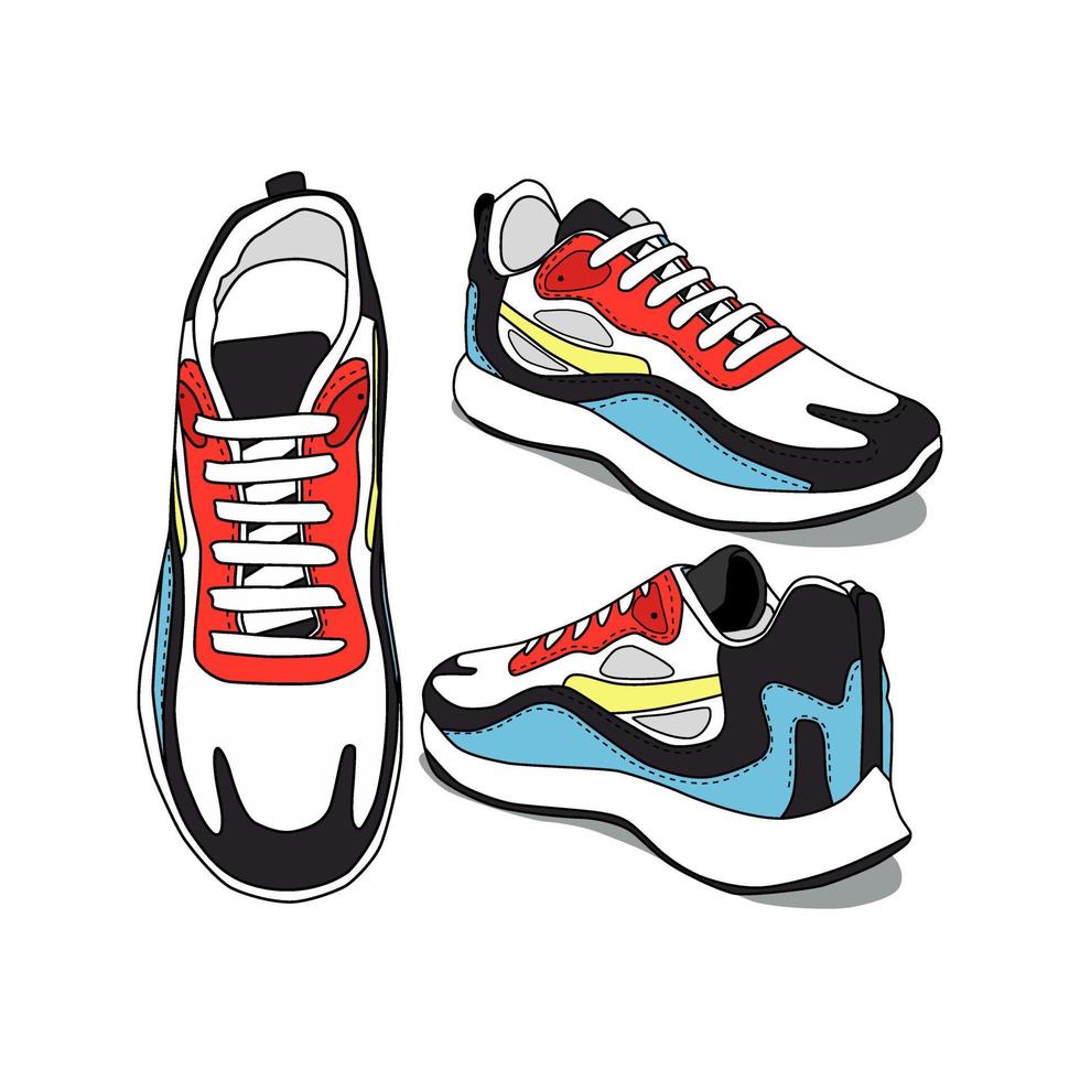 shoe illustration vector