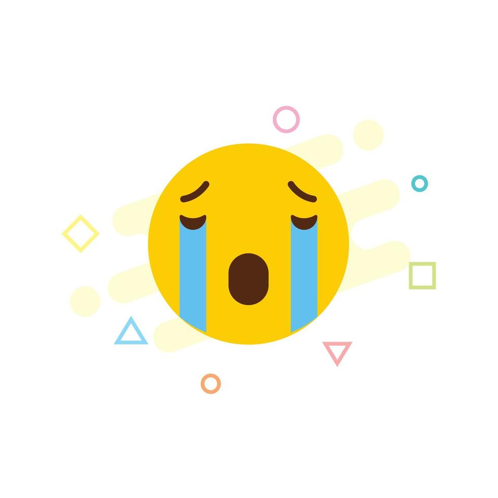 Sad Emoji icon design vector