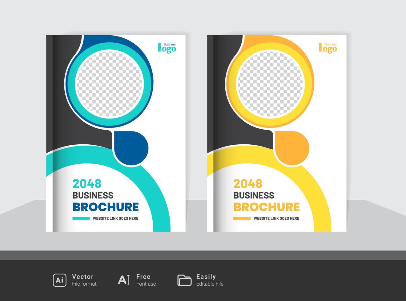 business brochure cover design vector