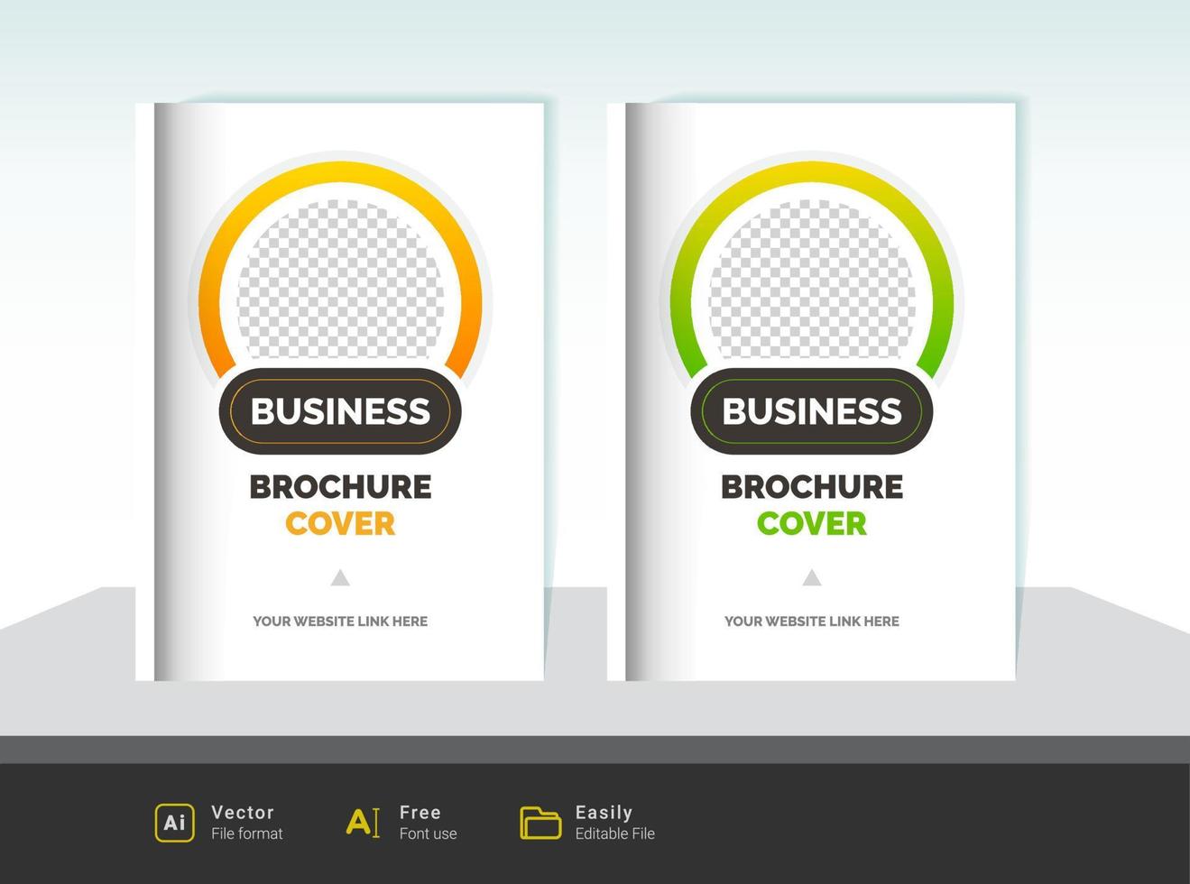 business brochure cover design vector