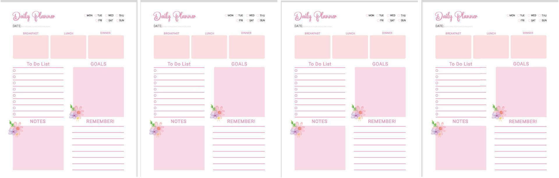 Project Planner Logbook vector