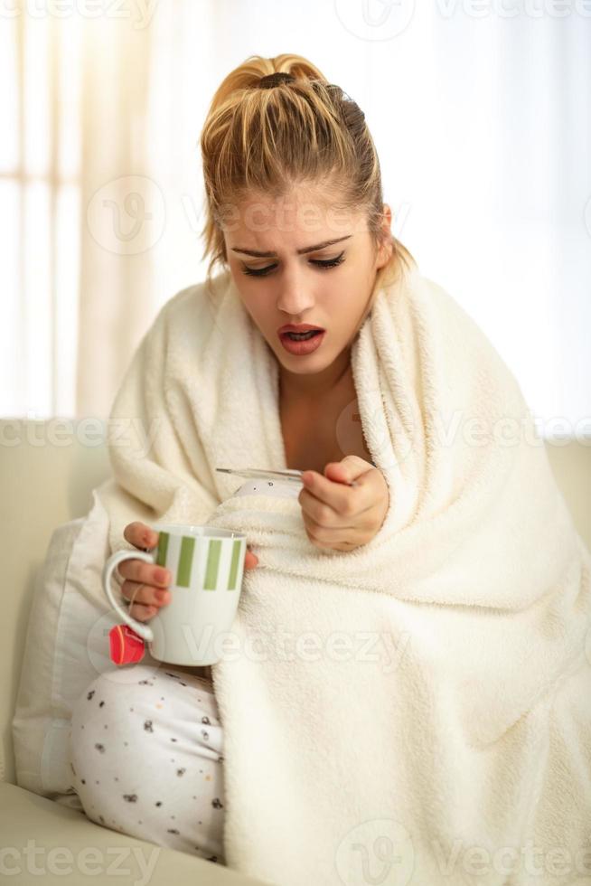 Having A Fever 14044984 Stock Photo at Vecteezy