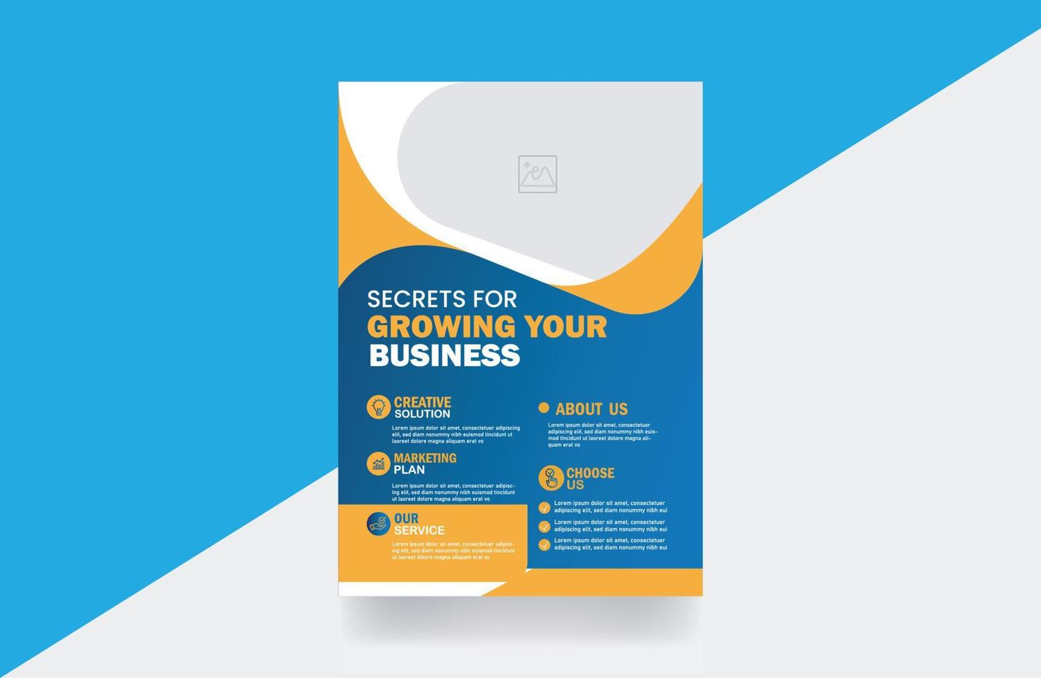 Corporate Business Flyer creativeTemplate vector