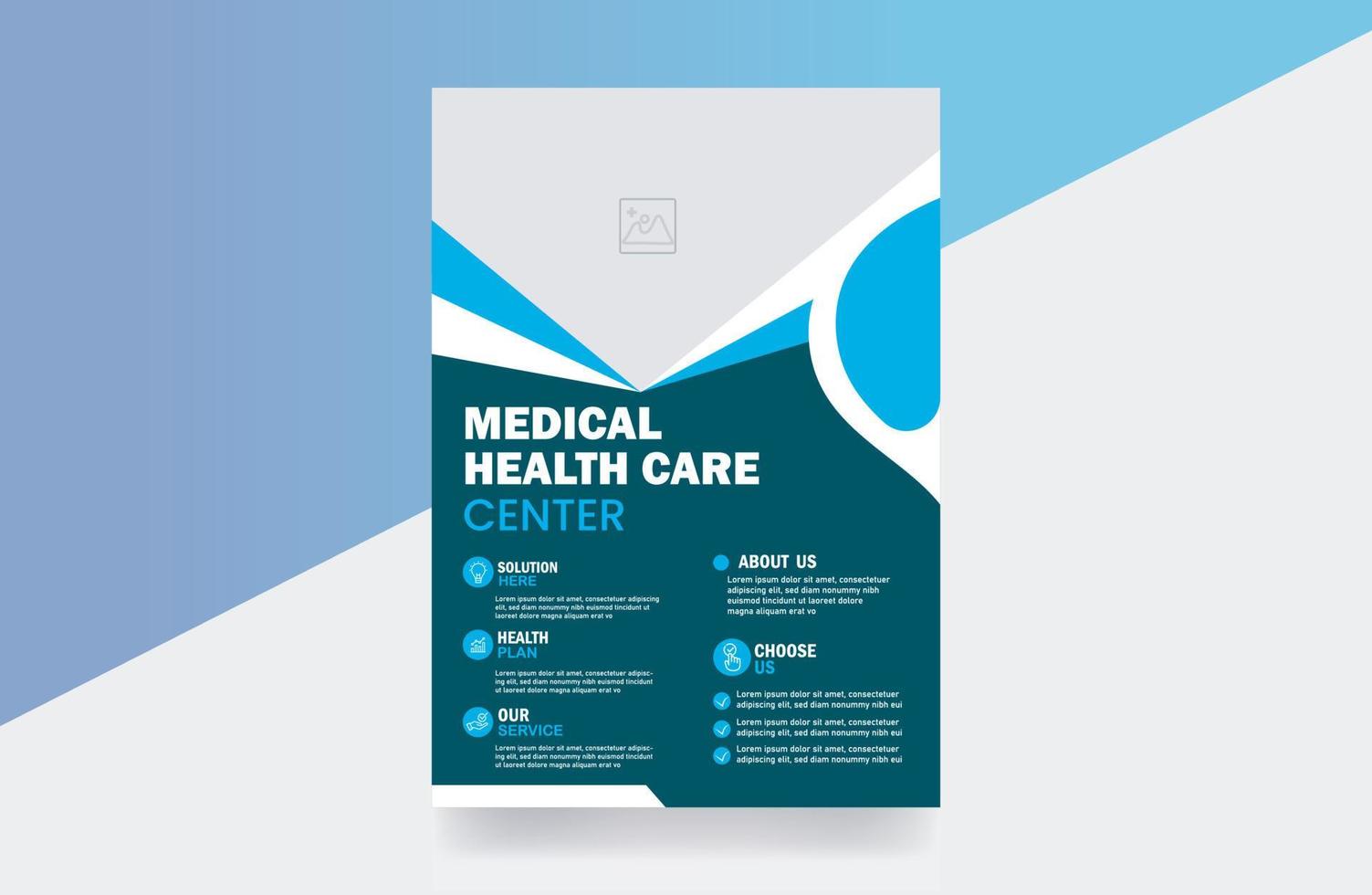 flyer design medical healthcare center business flyer design template vector