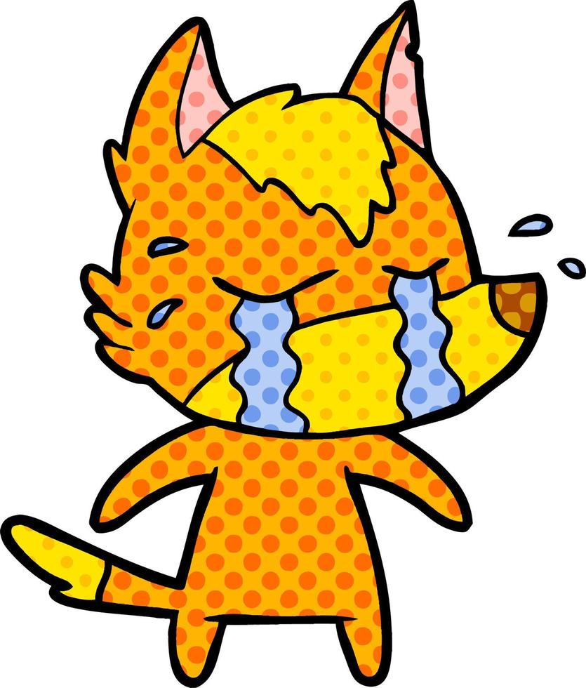 Vector fox character in cartoon style