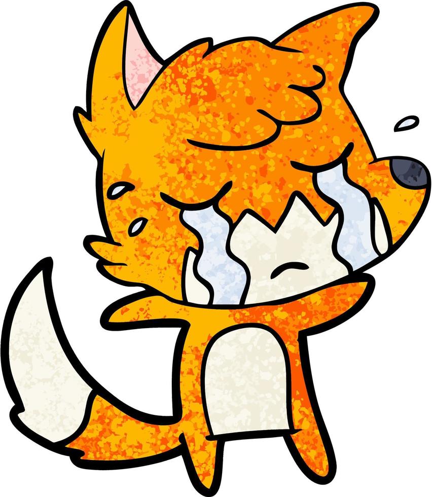 Vector fox character in cartoon style