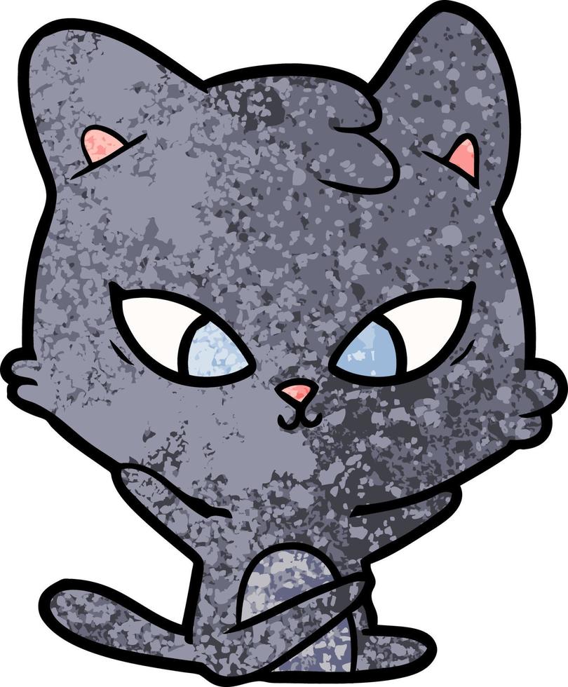 Vector cat character in cartoon style