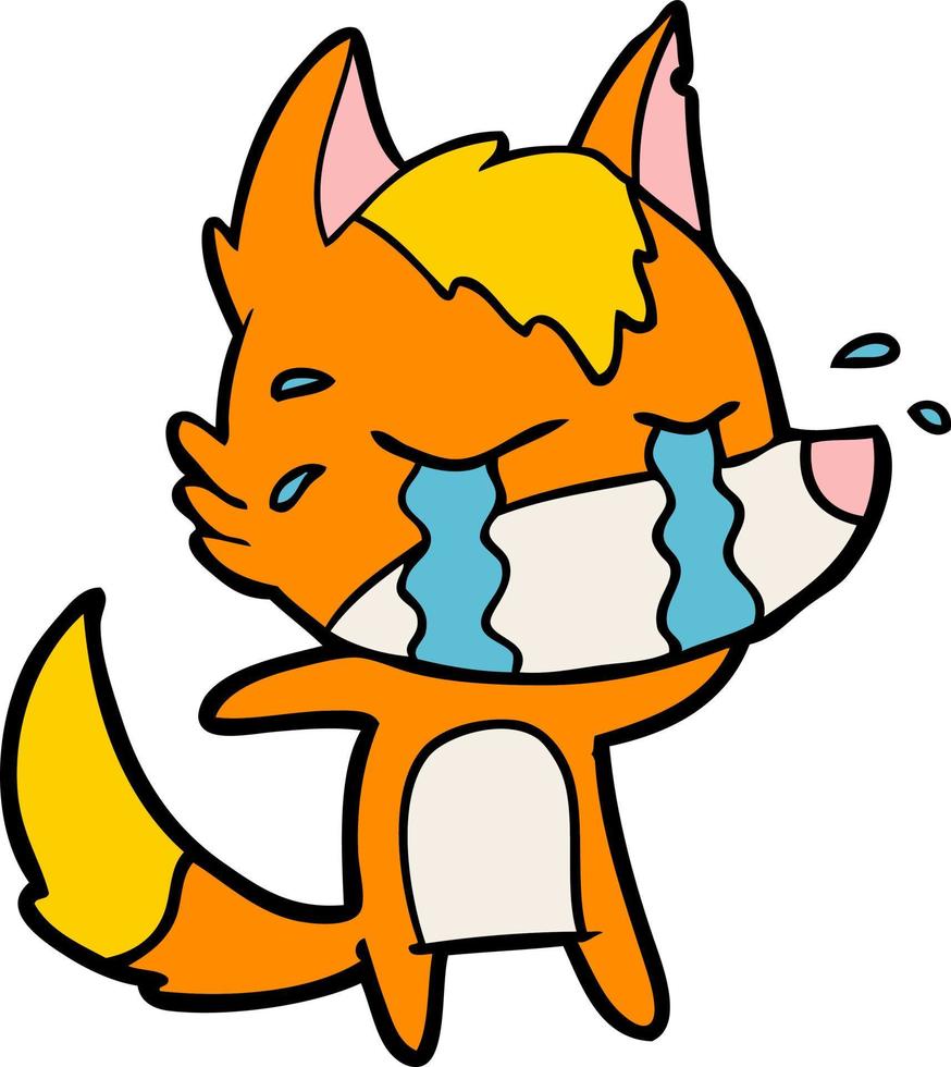 Vector fox character in cartoon style