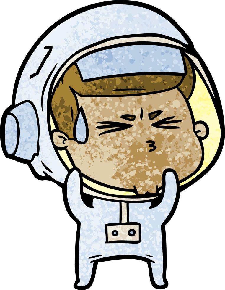 Vector astronaut character in cartoon style