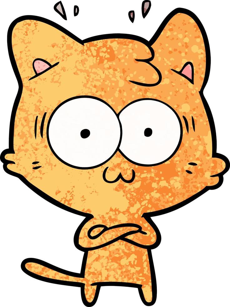 Vector cat character in cartoon style
