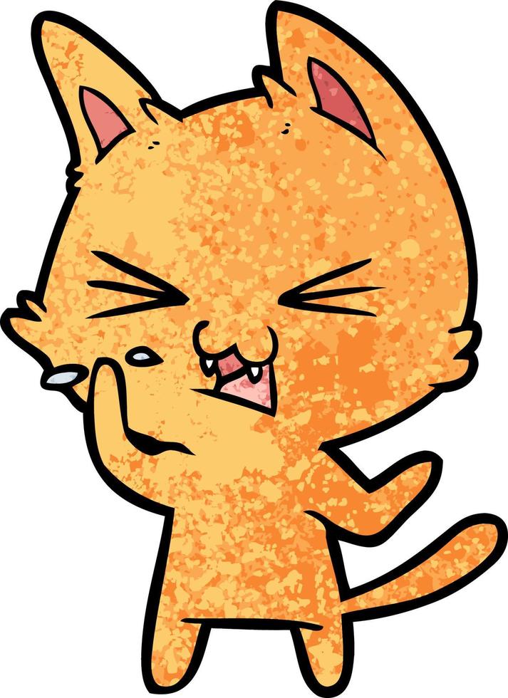 Vector cat character in cartoon style