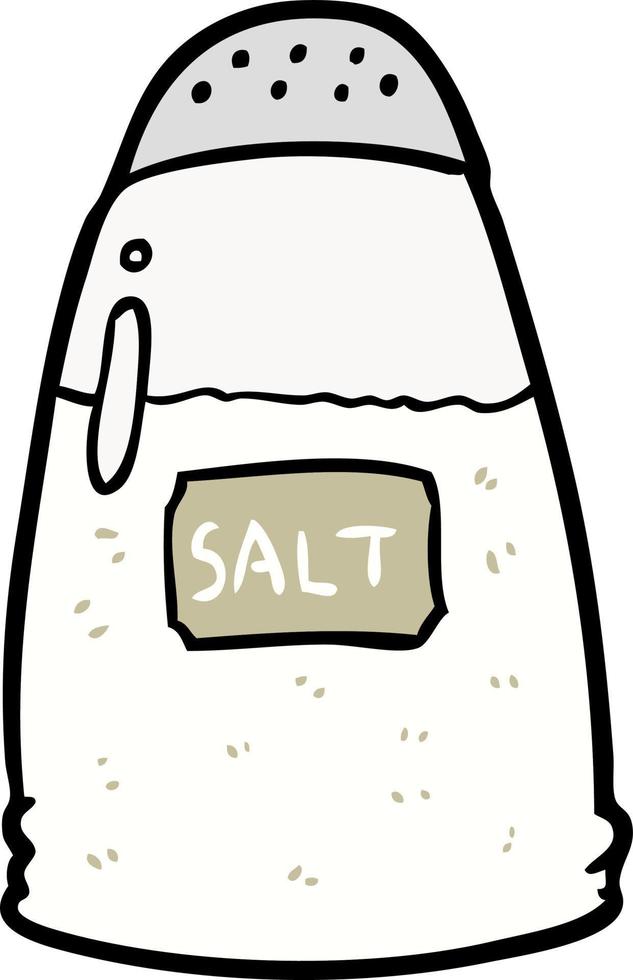 cartoon salt shaker vector