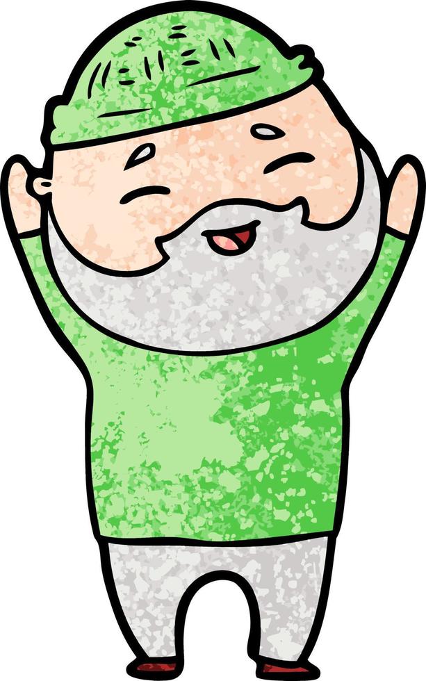 Vector man character in cartoon style