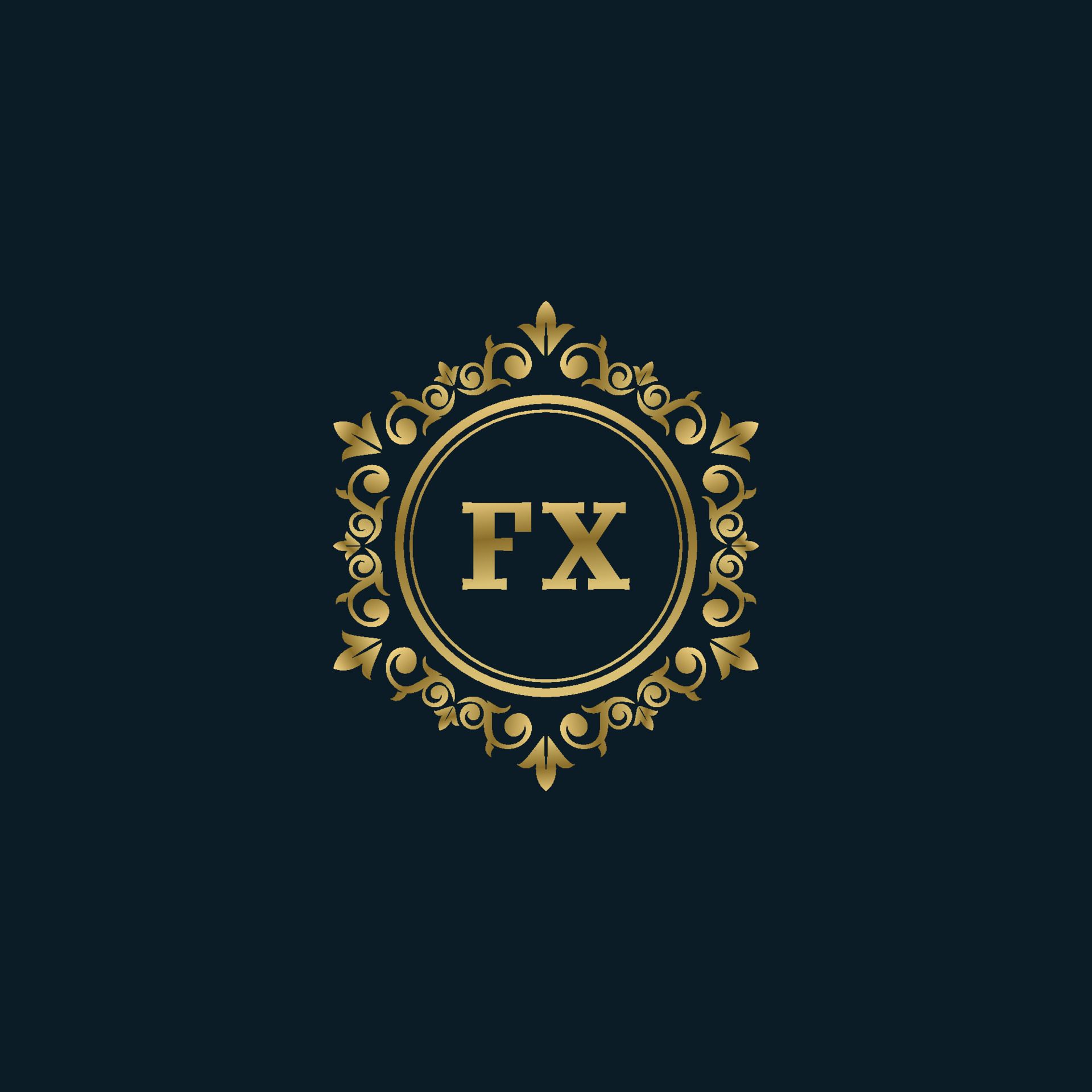 fx logo gold