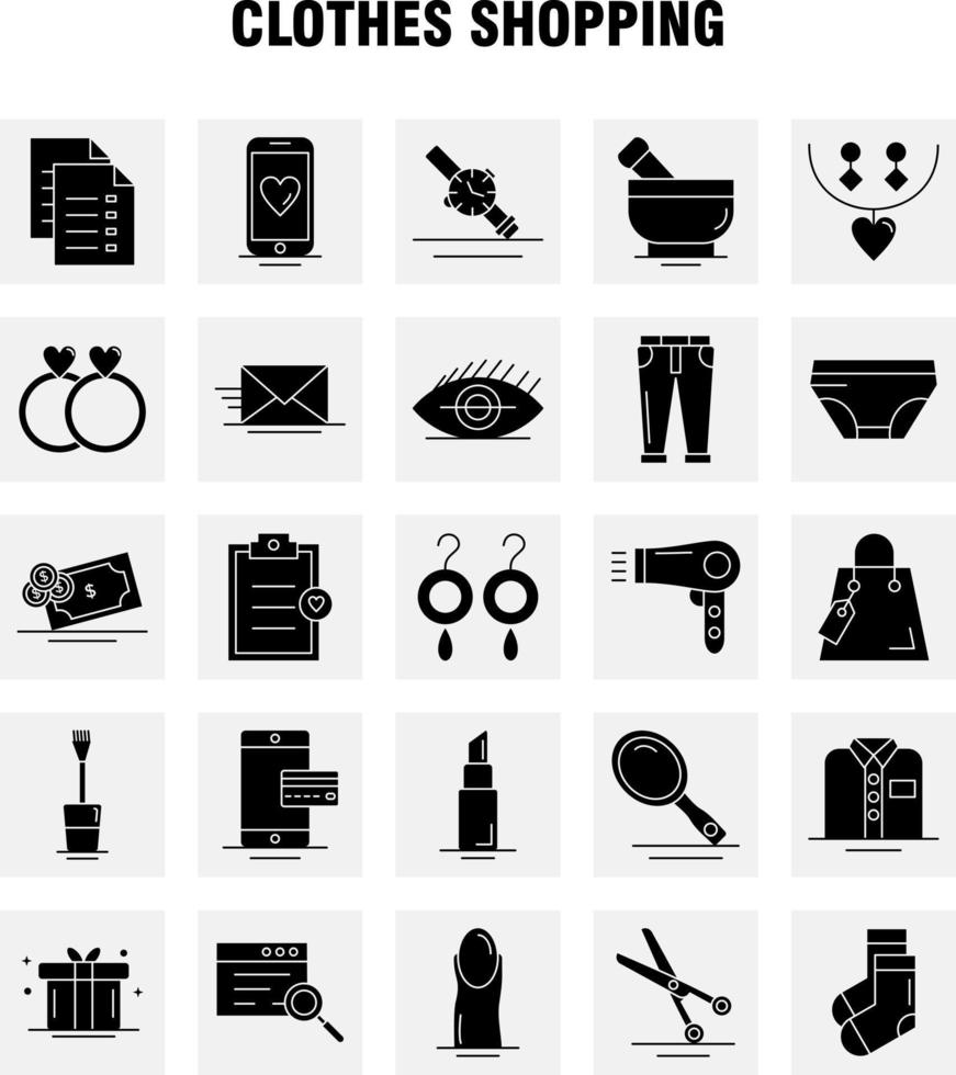 Clothes Shopping Solid Glyph Icon for Web Print and Mobile UXUI Kit Such as File Sale Shopping Rate Shopping Hand Bag Tag Pictogram Pack Vector