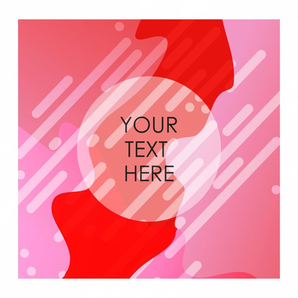 Red and White mix color background with typography vector