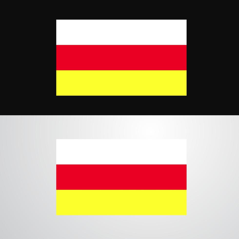 South Ossetia Flag banner design vector