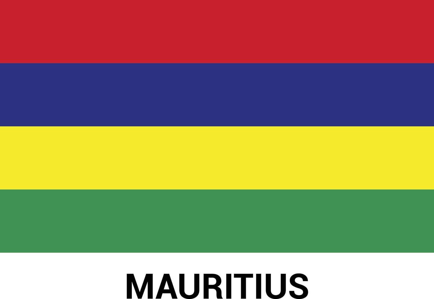 vector de diseño de bandera de mauricio