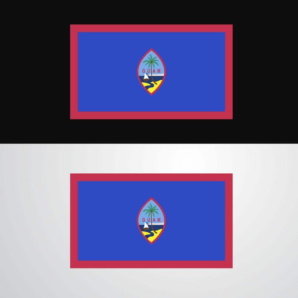 Guam Flag banner design vector