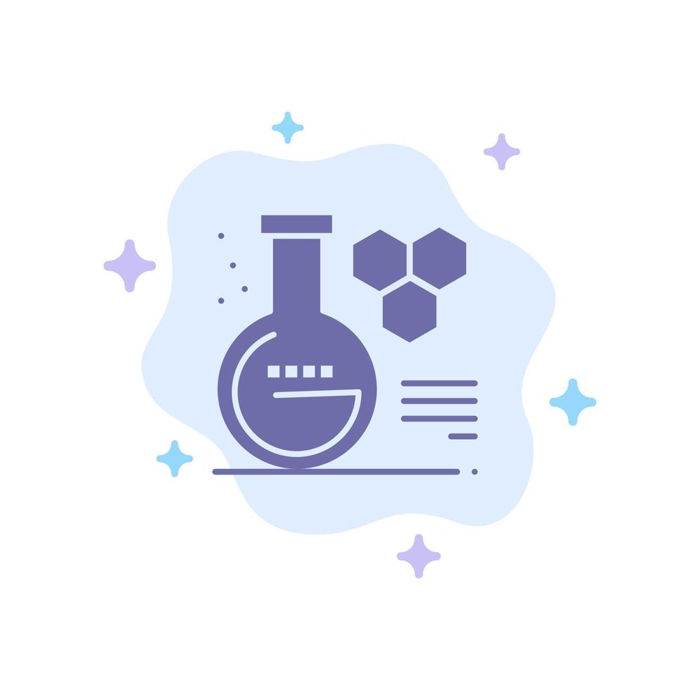 Chemistry Lab Chemistry Lab Education Blue Icon on Abstract Cloud Background vector