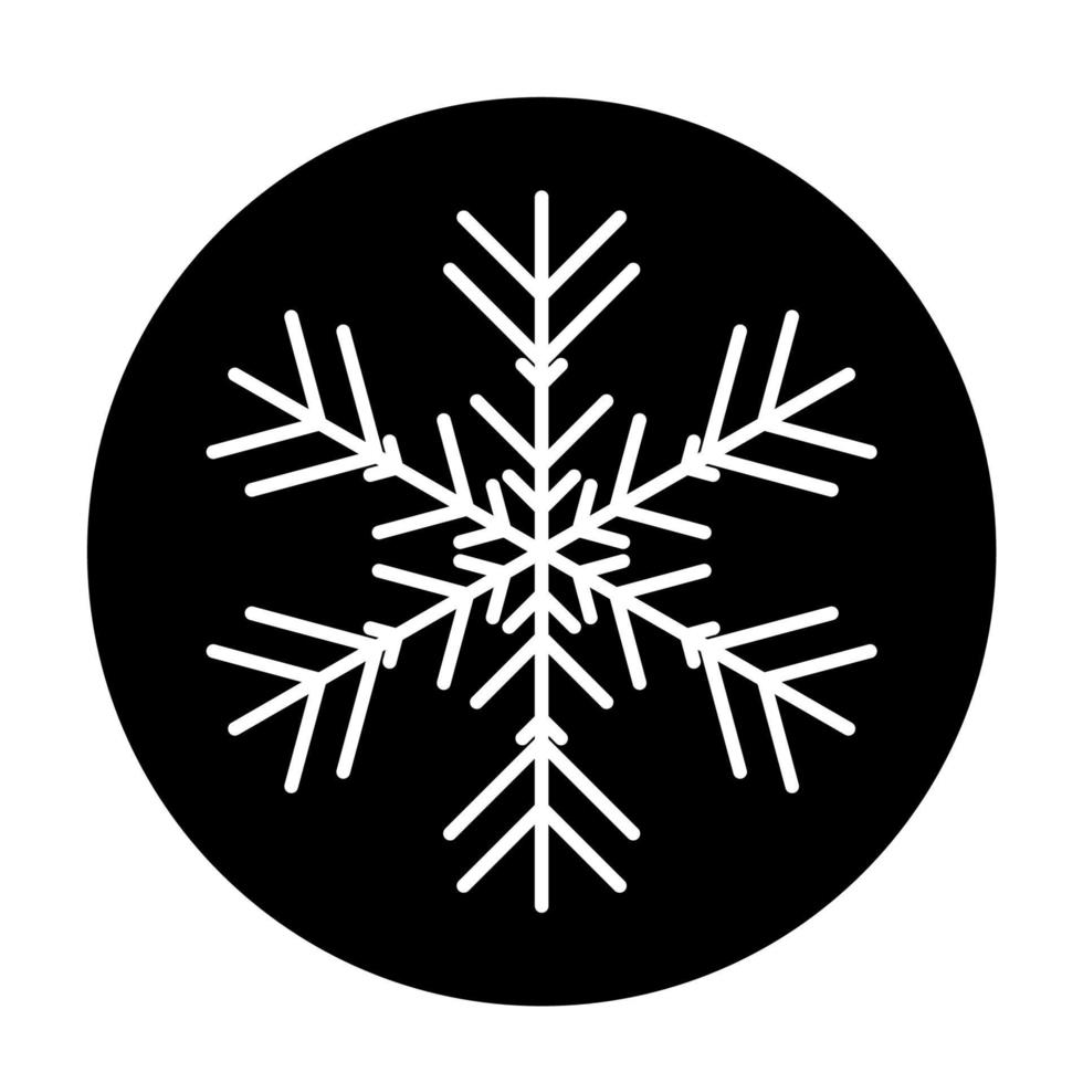 Vector  winter snowflake icon. illustration for web