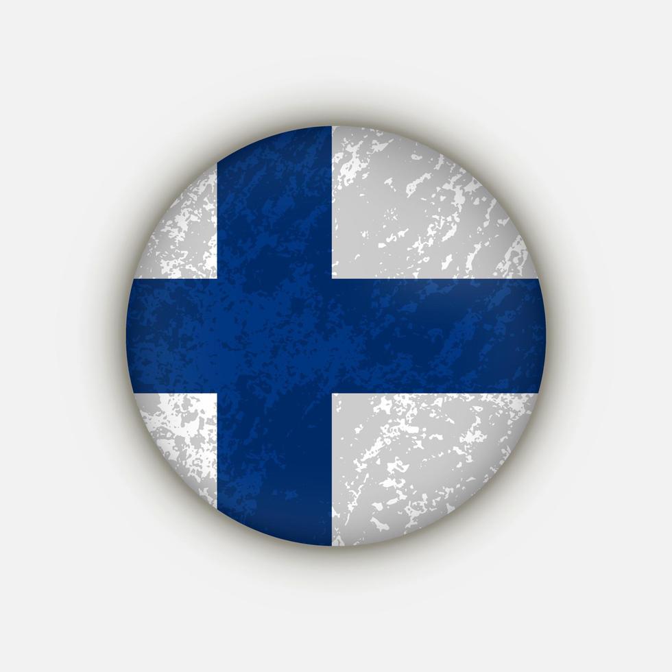 Country Finland. Finland flag. Vector illustration.