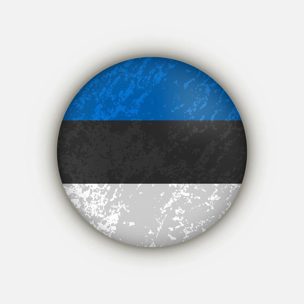 Country Estonia. Estonia flag. Vector illustration.