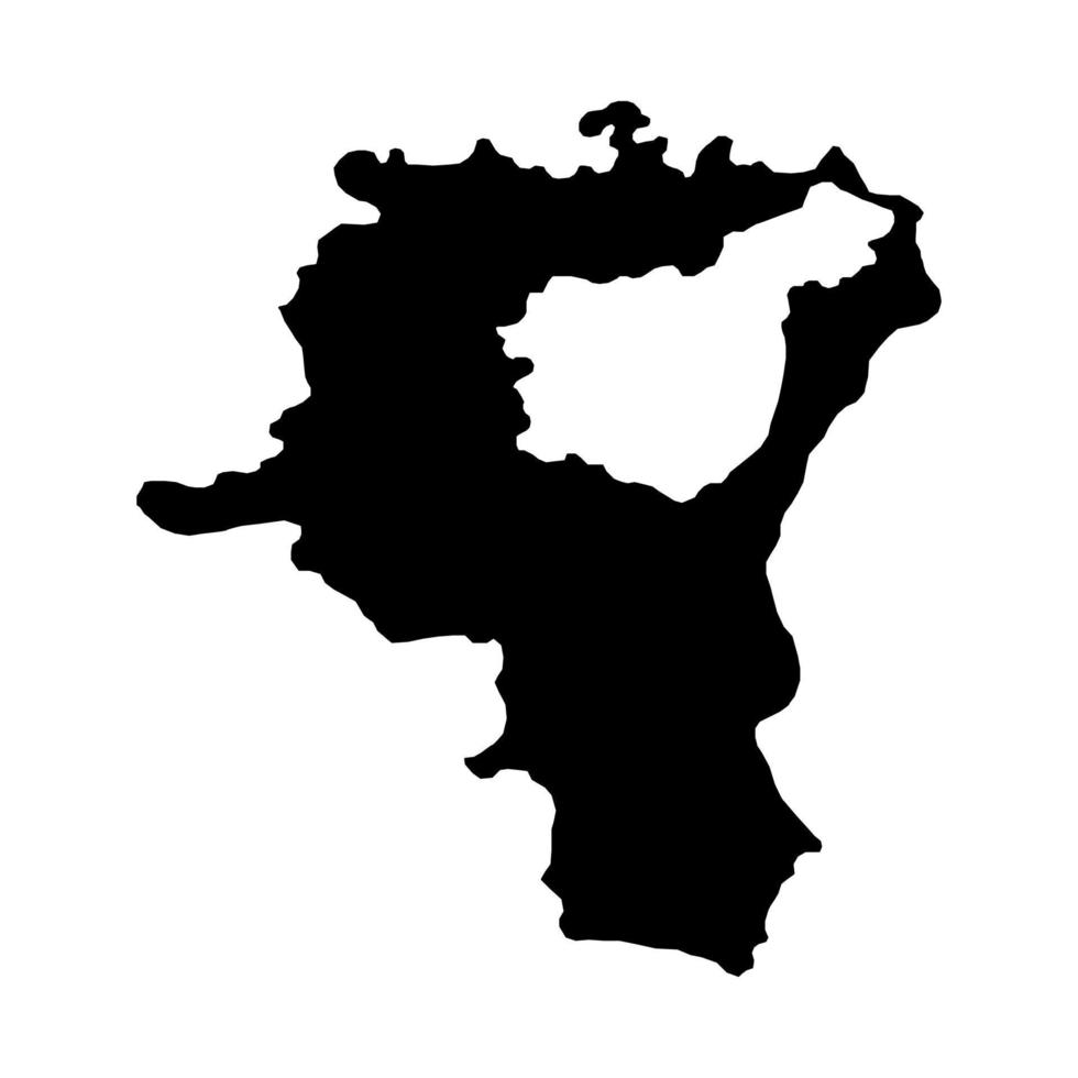 S t. mapa de gallen, cantones de suiza. ilustración vectorial vector