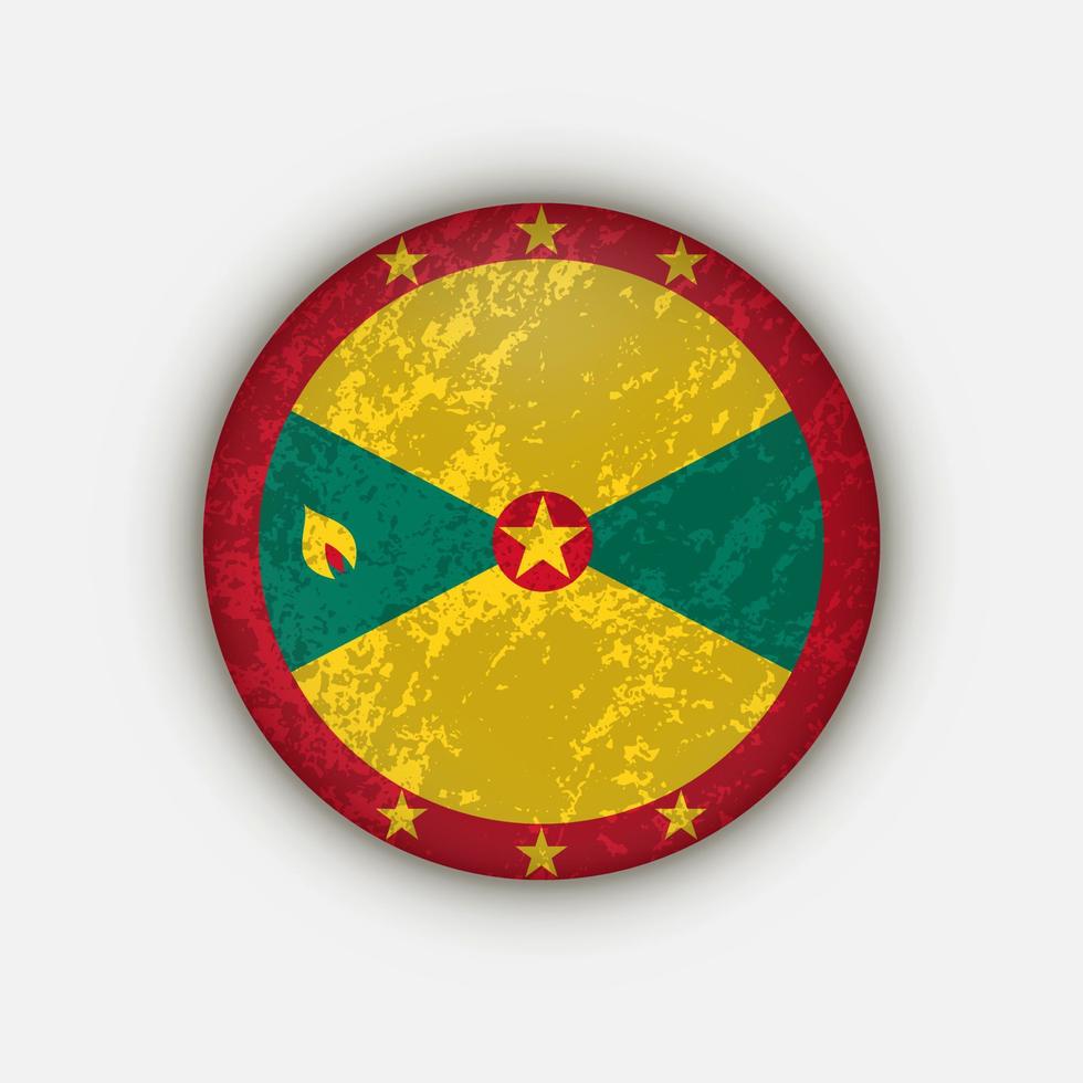 país granada. bandera de granada. ilustración vectorial vector