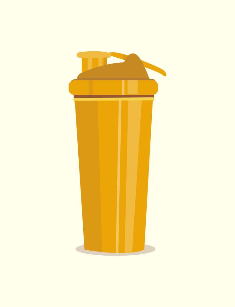 personal plastic water bottle. sports and recreation vector