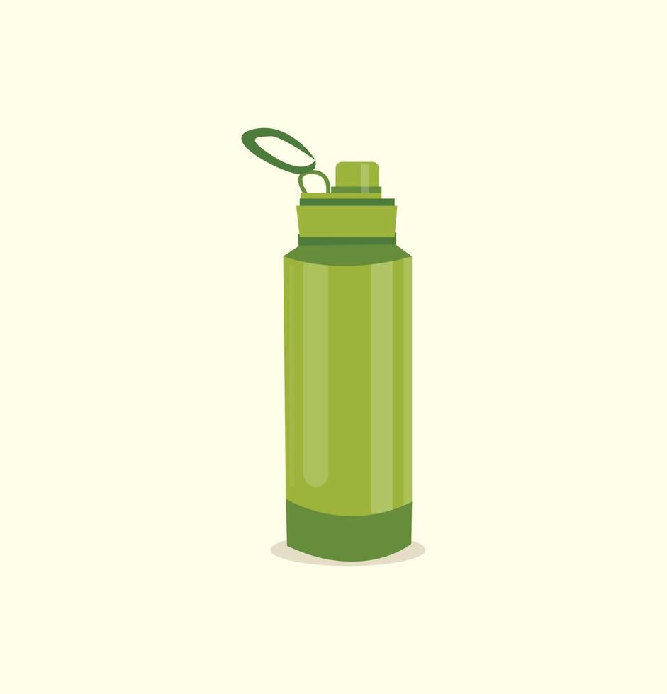 personal plastic water bottle. sports and recreation vector