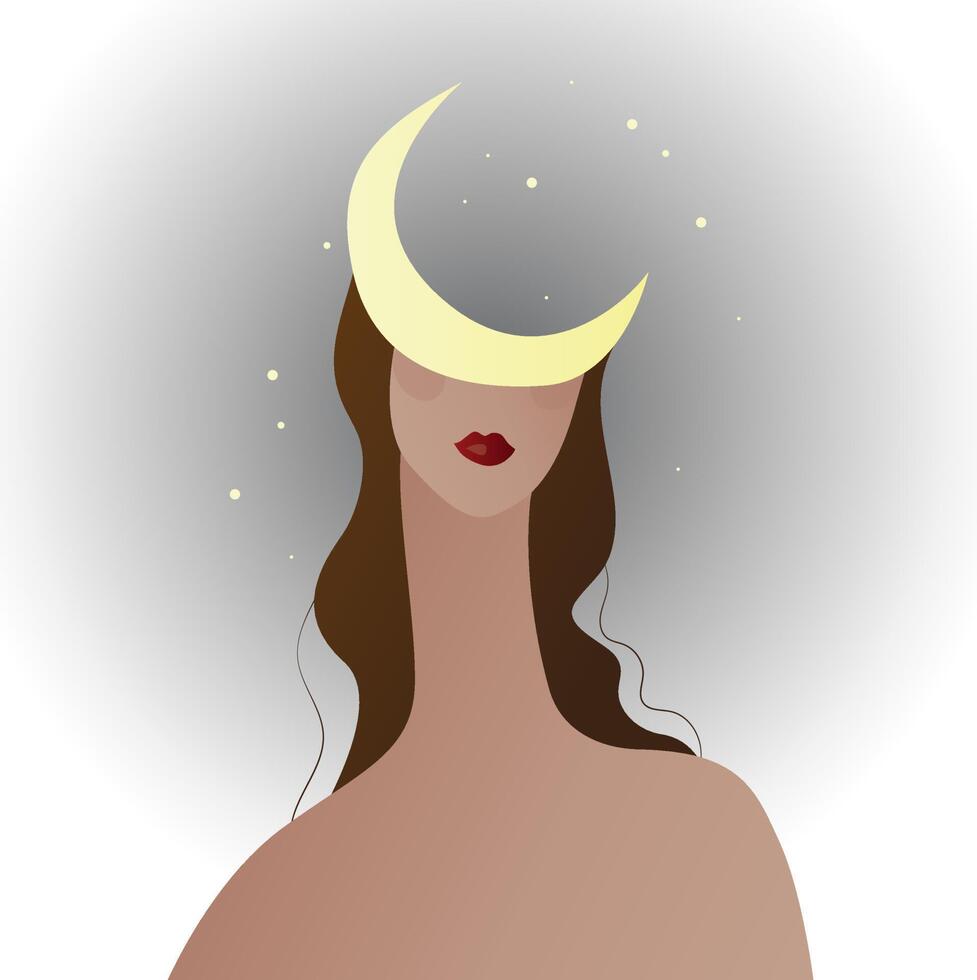 Moon Beauty Vector Art, Icons, and Graphics for Free Download