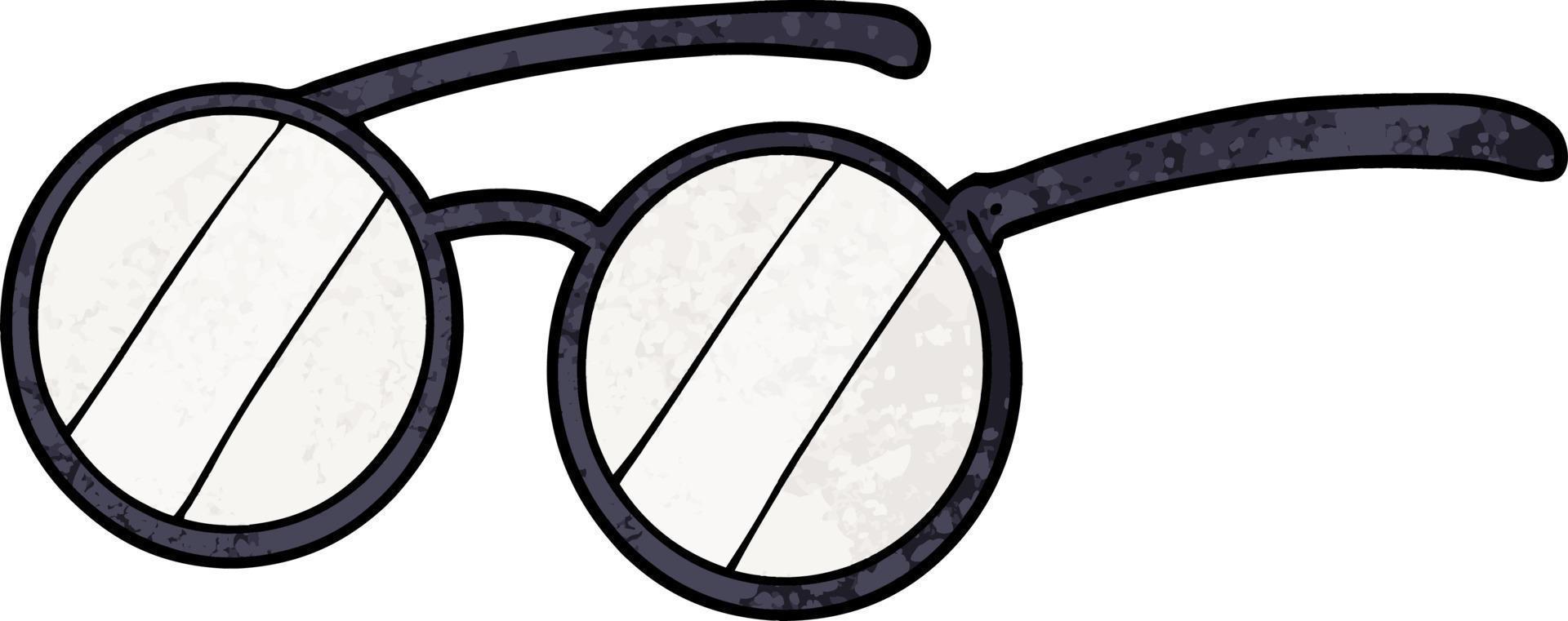 gafas de dibujos animados vector