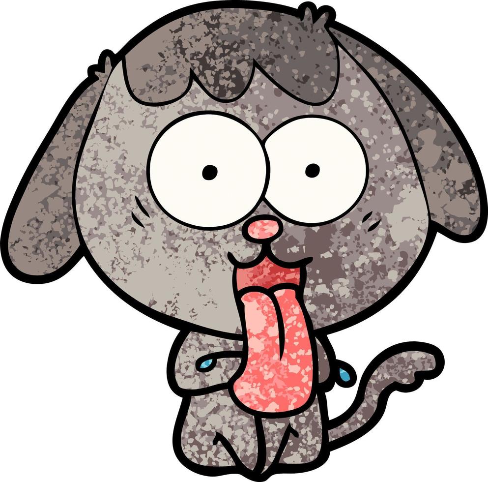 Vector dog character in cartoon style