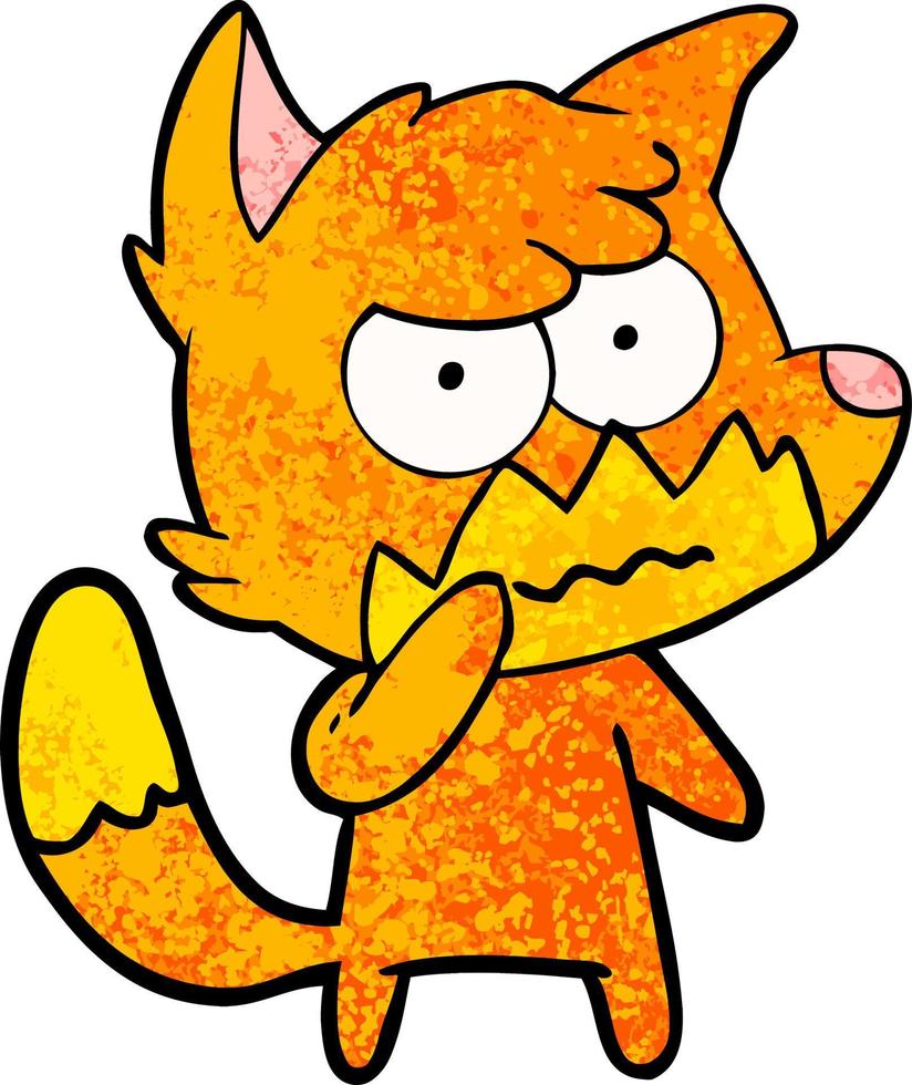 Vector fox character in cartoon style