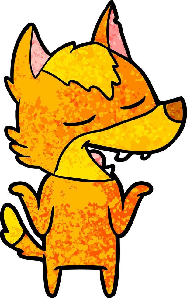 Vector fox character in cartoon style