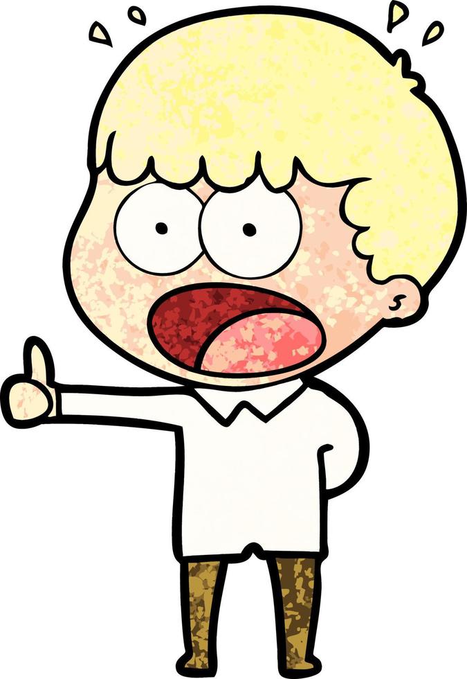 Vector man character in cartoon style