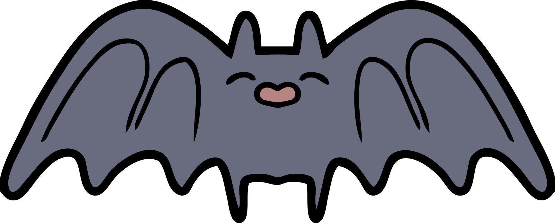 cartoon spooky bat vector