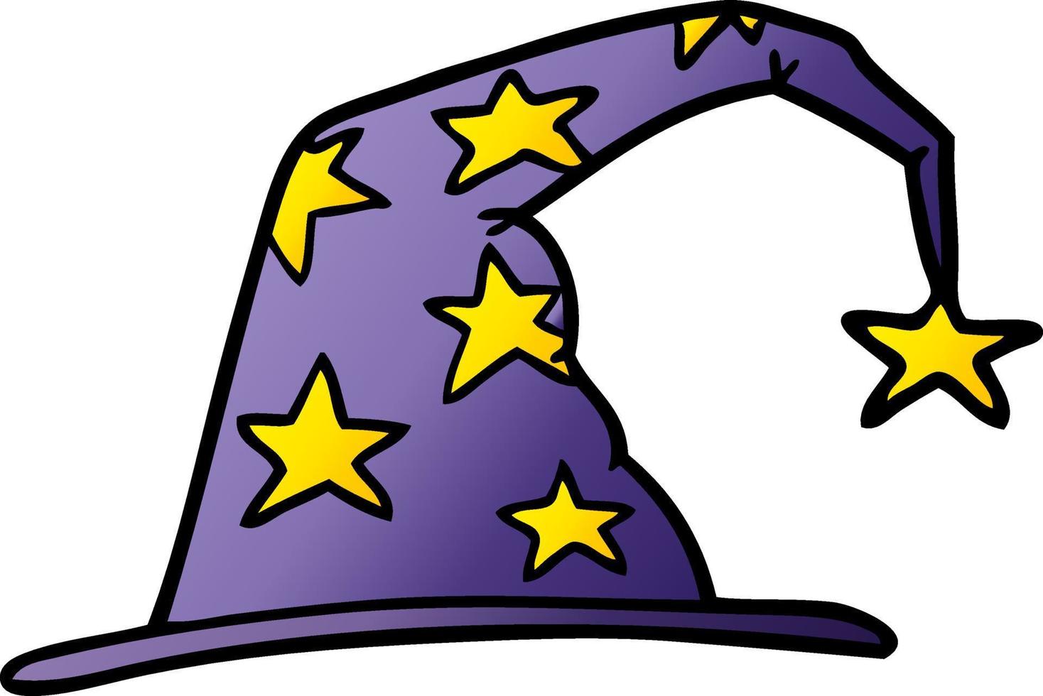 cartoon wizard hat vector