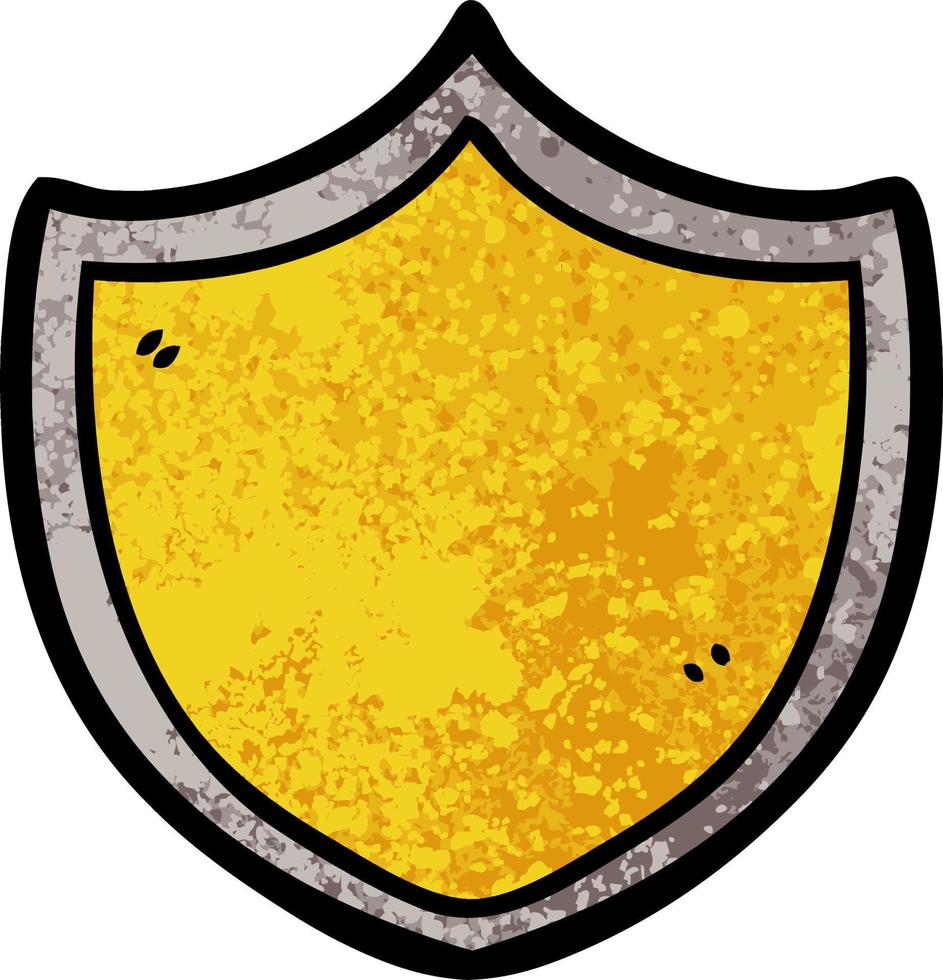 cartoon medieval shield vector