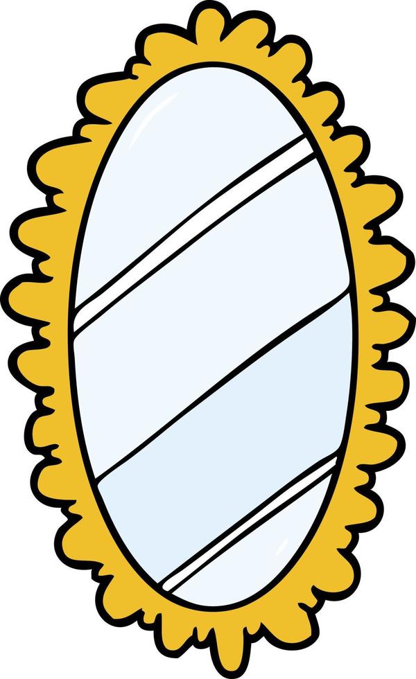 Cartoon cute mirror vector