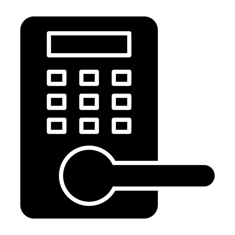 Unique design icon of smart door lock vector