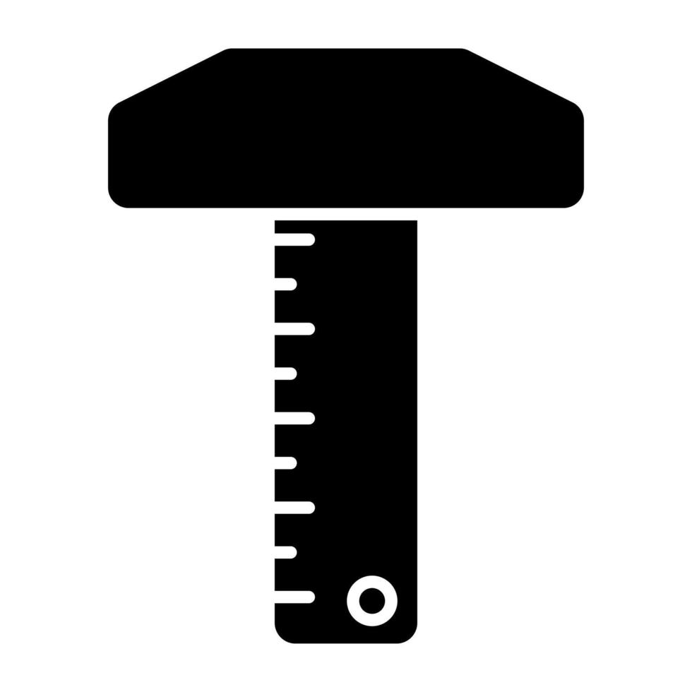 An editable design icon of construction scale vector