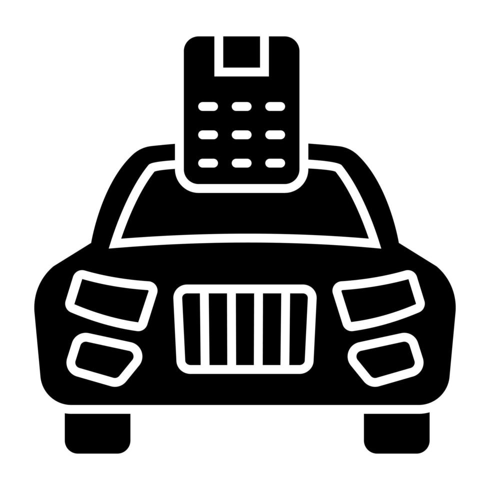 icono de diseño perfecto de coche inteligente vector