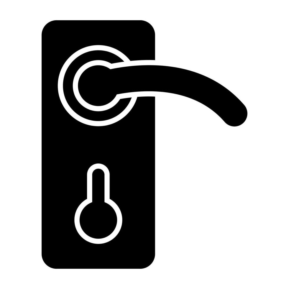 icono de diseño único de la cerradura de la puerta vector