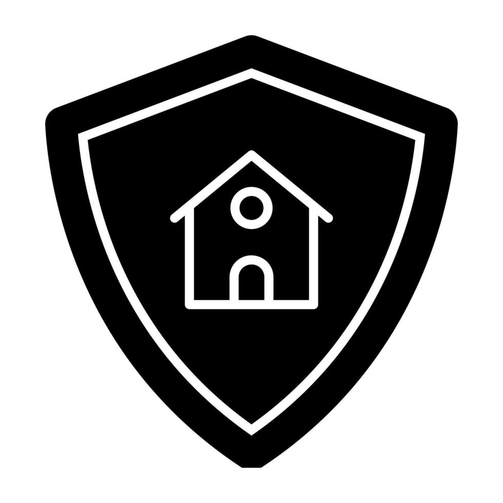 A unique design icon of home security vector